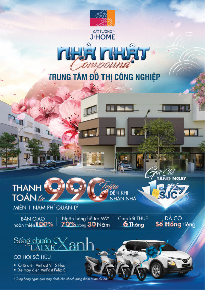 Cát Tường J-Home Thuận An – Đô Thị Phong Cách Nhật Bản Đầu Tiên Tại Bình Dương