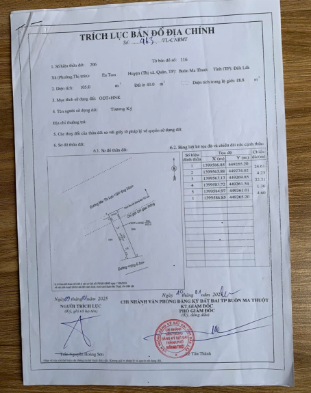 Bán đất mặt tiền đường Mai Thị Lựu – Ea Tam, TP. Buôn Ma Thuột, cạnh biệt thự – vị trí đắc địa, tiềm năng đầu tư cao
