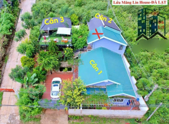 Bán Biệt Thự Nghỉ Dưỡng 2 Mặt Tiền – Đường Măng Lin, Phường 7, Tp. Đà Lạt | View Đồi Thông – Thiết Kế 3 Căn Riêng Biệt |